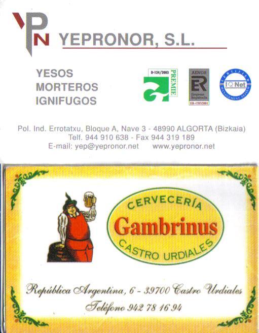 YEPRONOR - GAMBRINUS CASTRO